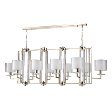 Подвесная люстра Crystal Lux NICOLAS SP10 L1300 GOLD/WHITE 3401/310L, 10xE14x60W - миниатюра 2