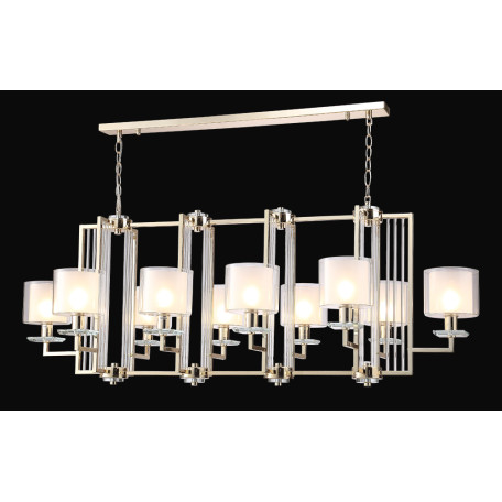 Подвесная люстра Crystal Lux NICOLAS SP10 L1300 GOLD/WHITE 3401/310L, 10xE14x60W - миниатюра 3