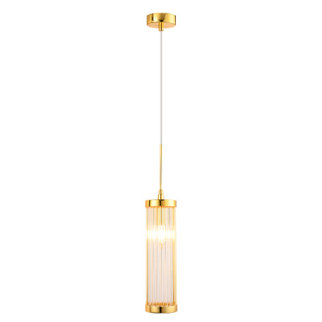 Подвесной светильник Crystal Lux TADEO SP1 D100 GOLD/TRANSPARENTE 3031/201, 1xE14x40W