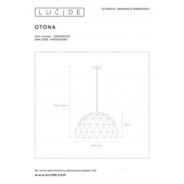 Схема с размерами Lucide 21409/60/30