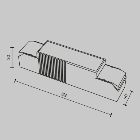 Схема с размерами Maytoni PSL-TR40-350-500mA