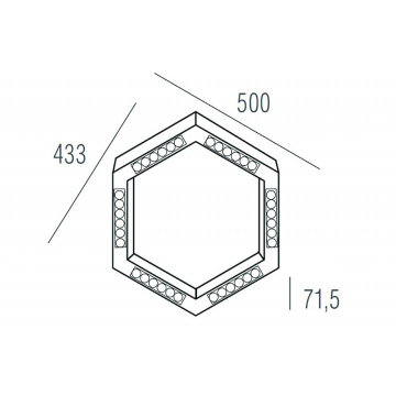 Схема с размерами Donolux DL18515S111А36.34.500BW