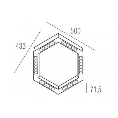 Схема с размерами Donolux DL18515S111B36.34.500BB