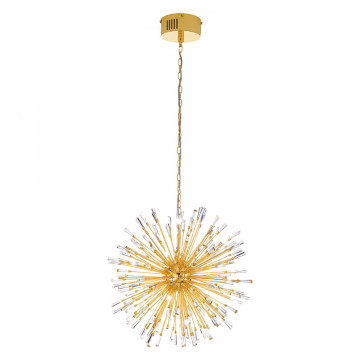 Подвесная люстра Eglo Stars of Light Sparkling Crystal Vivaldo 1 39255, 21xG4x1,2W, золото, металл, металл с хрусталем - миниатюра 1