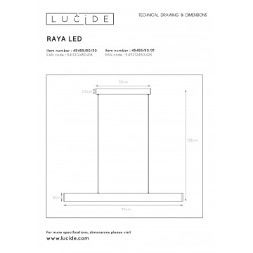 Схема с размерами Lucide 45455/50/30