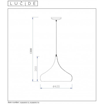 Схема с размерами Lucide 76360/01/76