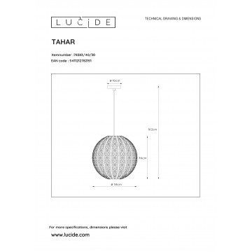 Схема с размерами Lucide 78383/40/30