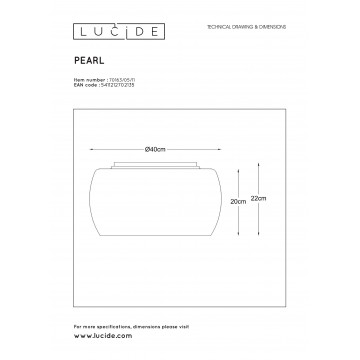 Схема с размерами Lucide 70163/05/11