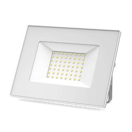 Светодиодный прожектор Gauss 613120350, IP65, LED 50W 6500K 3500lm, белый, металл, металл со стеклом