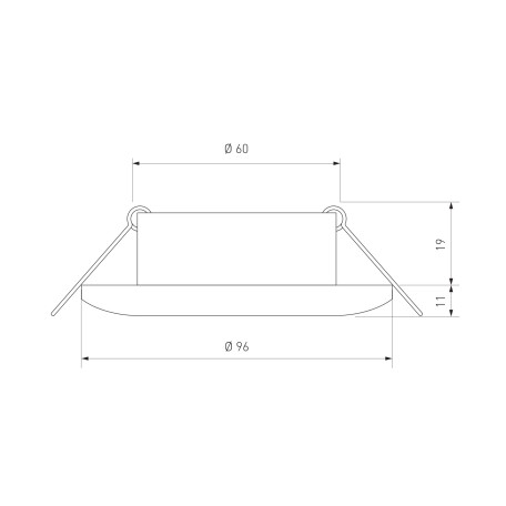 Схема с размерами Elektrostandard a034163