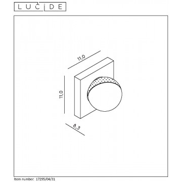 Схема с размерами Lucide 17295/04/31