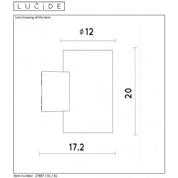 Схема с размерами Lucide 27887/01/61