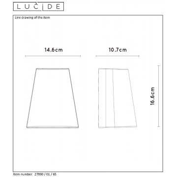 Схема с размерами Lucide 27890/01/65