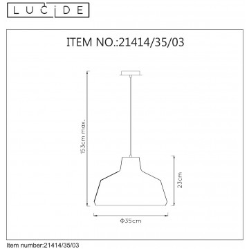 Схема с размерами Lucide 21414/35/03