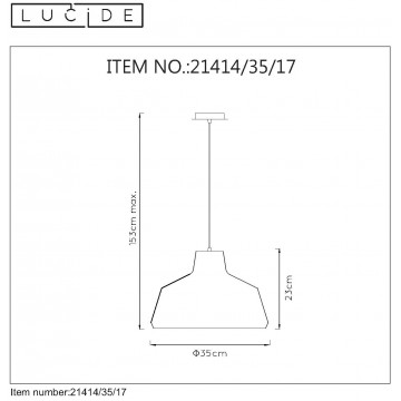 Схема с размерами Lucide 21414/35/17