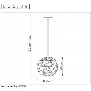 Схема с размерами Lucide 21415/25/31