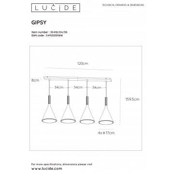 Схема с размерами Lucide 35410/04/30