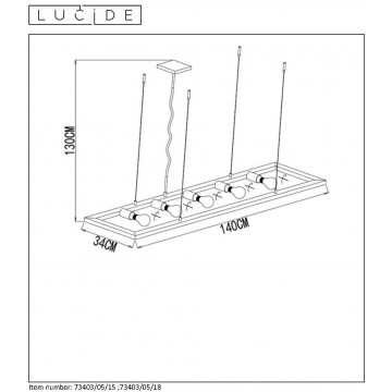 Схема с размерами Lucide 73403/05/18