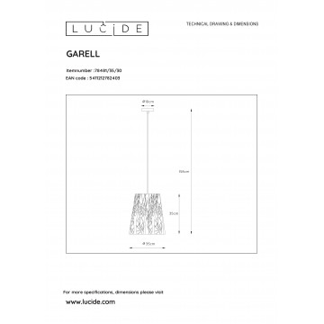 Схема с размерами Lucide 78481/35/30