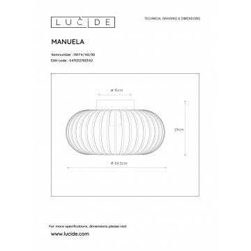 Схема с размерами Lucide 78174/40/30