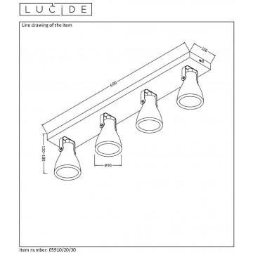 Схема с размерами Lucide 05910/20/30
