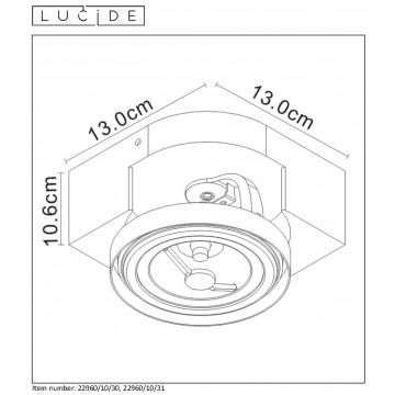 Схема с размерами Lucide 22960/10/30