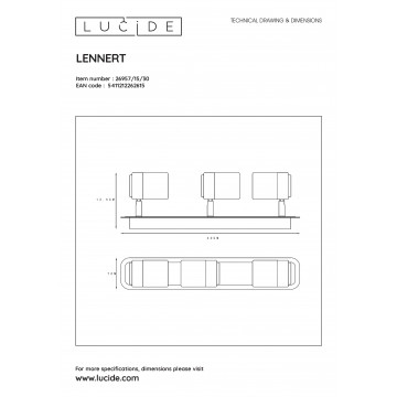 Схема с размерами Lucide 26957/15/30