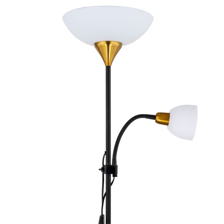 Торшер Arte Lamp Duetto A9569PN-2BK, 1xE27x60W + 1xE14 - миниатюра 3