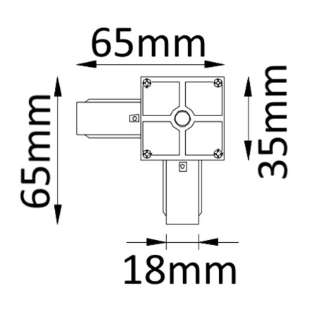 Схема с размерами Crystal Lux 1408/004