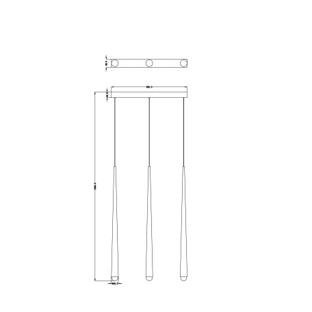 Схема с размерами Arte Lamp A2191SP-18BK