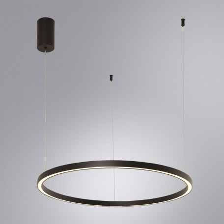 Подвесной светодиодный светильник Arte Lamp Smooth A2223SP-1BK, LED 42W 4000K 2100lm CRI≥80 - миниатюра 2