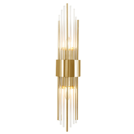 Бра Crystal Lux ATENTO AP2 BRASS/TRANSPARENTE 0190/402, 2xE14x60W - миниатюра 2