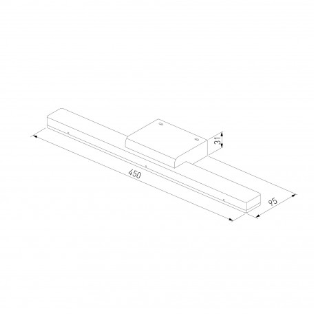 Схема с размерами Elektrostandard a052872