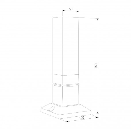 Схема с размерами Elektrostandard a052858