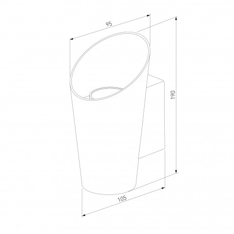 Схема с размерами Elektrostandard a053447