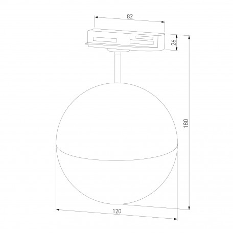 Схема с размерами Elektrostandard a053136