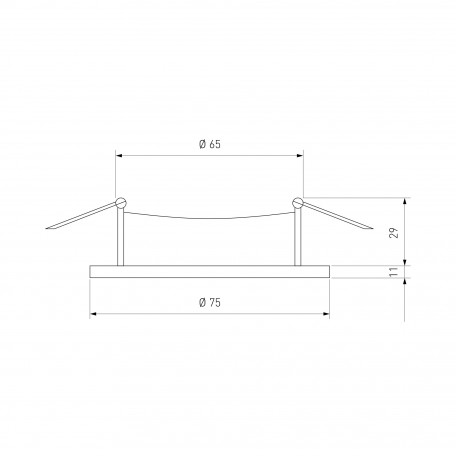 Схема с размерами Elektrostandard a053339