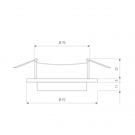 Схема с размерами Elektrostandard a053346