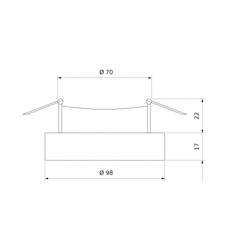 Схема с размерами Elektrostandard a053348