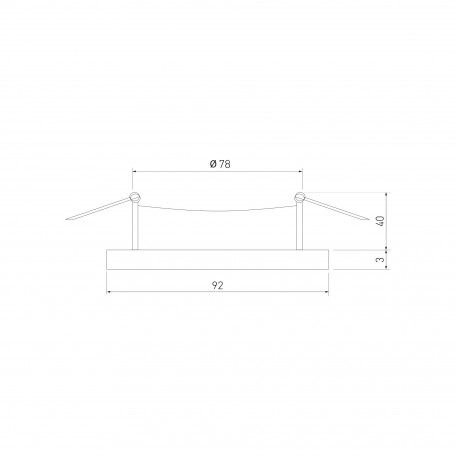 Схема с размерами Elektrostandard a053353