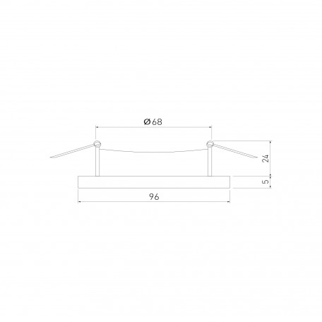 Схема с размерами Elektrostandard a053355