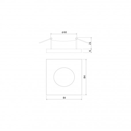 Схема с размерами Elektrostandard a053362