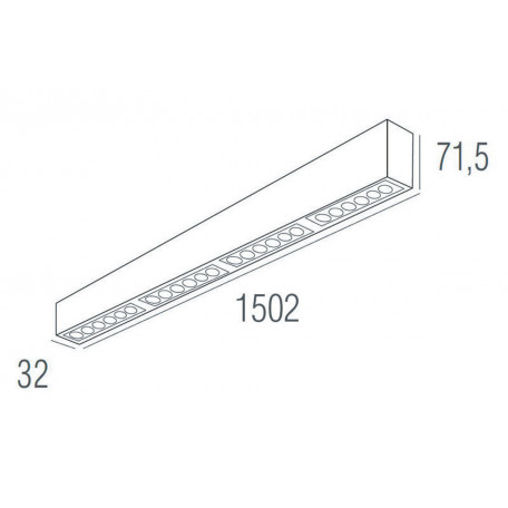 Схема с размерами Donolux DL18515S121A24.34.1500BB