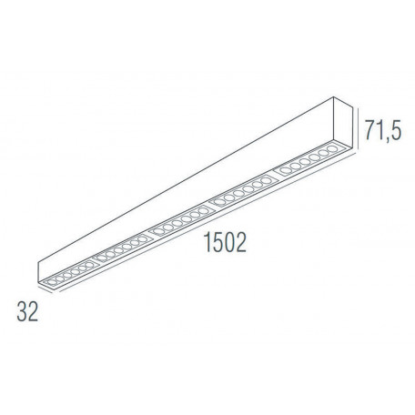 Схема с размерами Donolux DL18515S121B30.48.1500BB