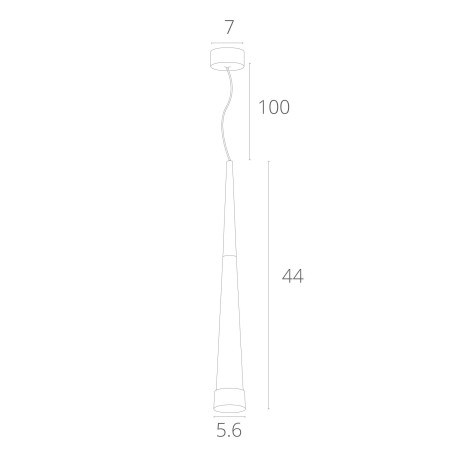 Схема с размерами Arte Lamp A6010SP-1SG