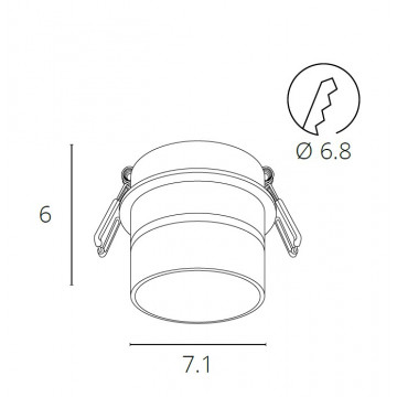 Схема с размерами Arte Lamp A2164PL-1BK