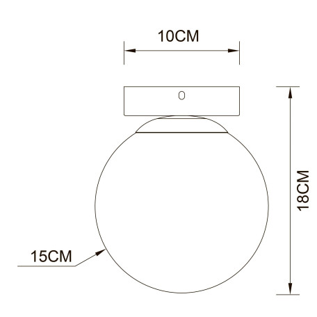 Схема с размерами Arte Lamp A2224PL-1BK