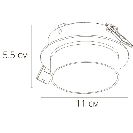 Схема с размерами Arte Lamp A2264PL-1BK