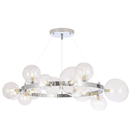 Подвесная люстра Crystal Lux AGATA SP15 V2 CHROME/TRANSPARENTE 0034/315, 15xG9x5W