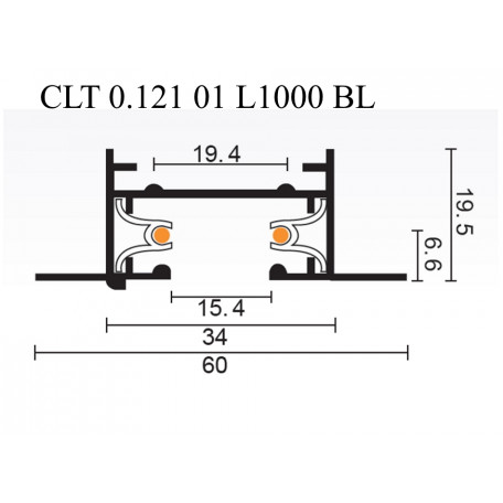 Схема с размерами Crystal Lux 1407/005